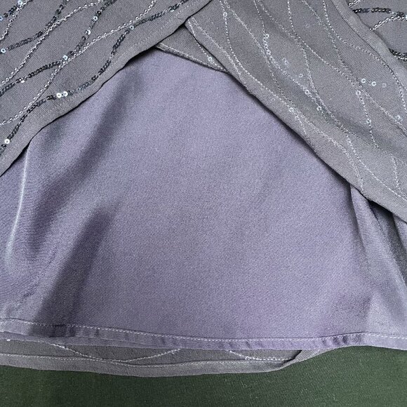 Talbots Vintage 100% Silk Beaded Sequined Evening Tank Women 12 - Picture 10 of 11